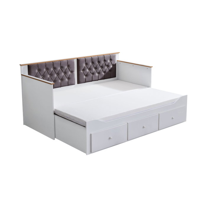 Hanah Home Alacati Cama de día - Blanco y Antracita